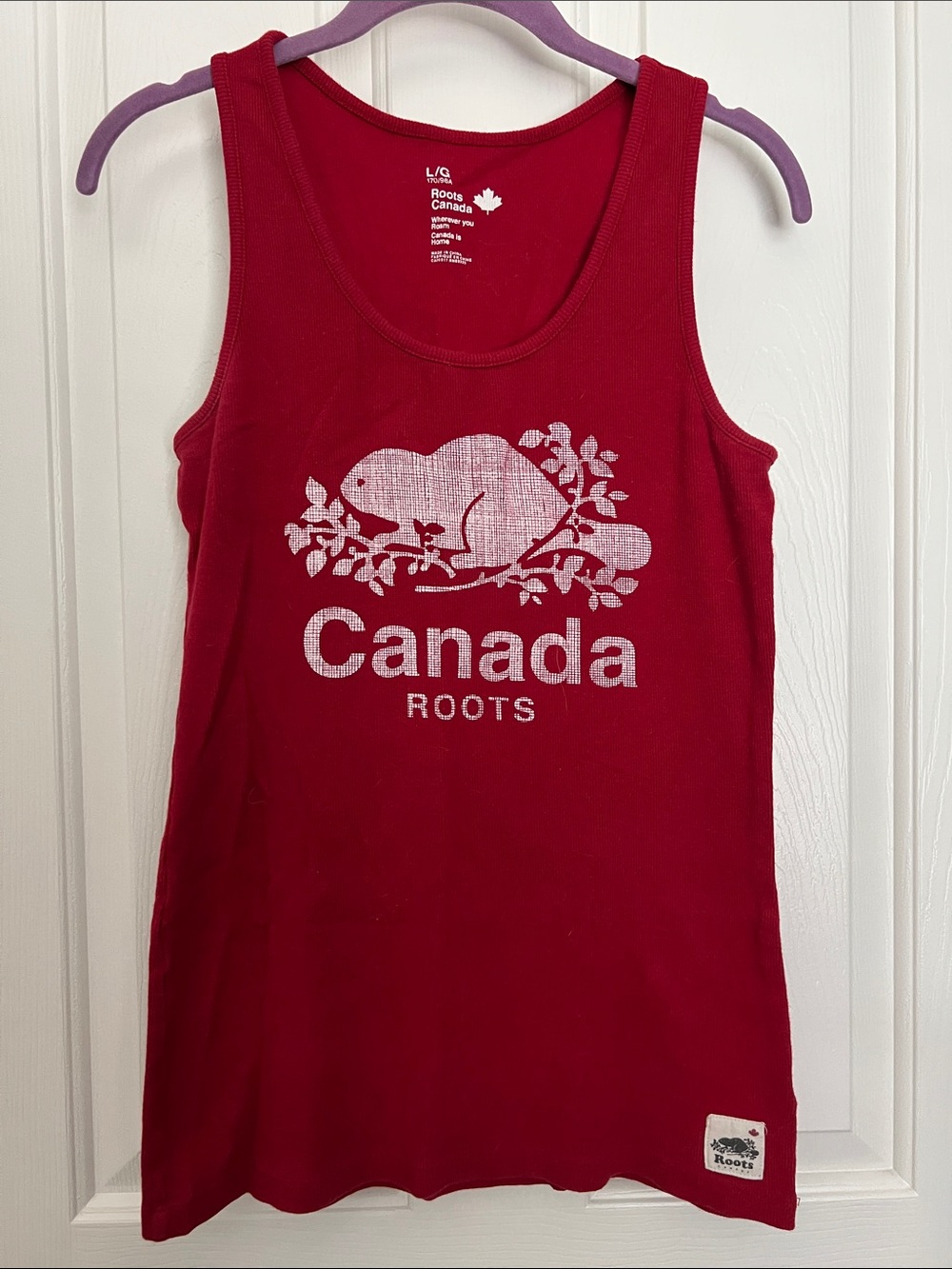 Roots Women’s Canada Red Logo Tank Top